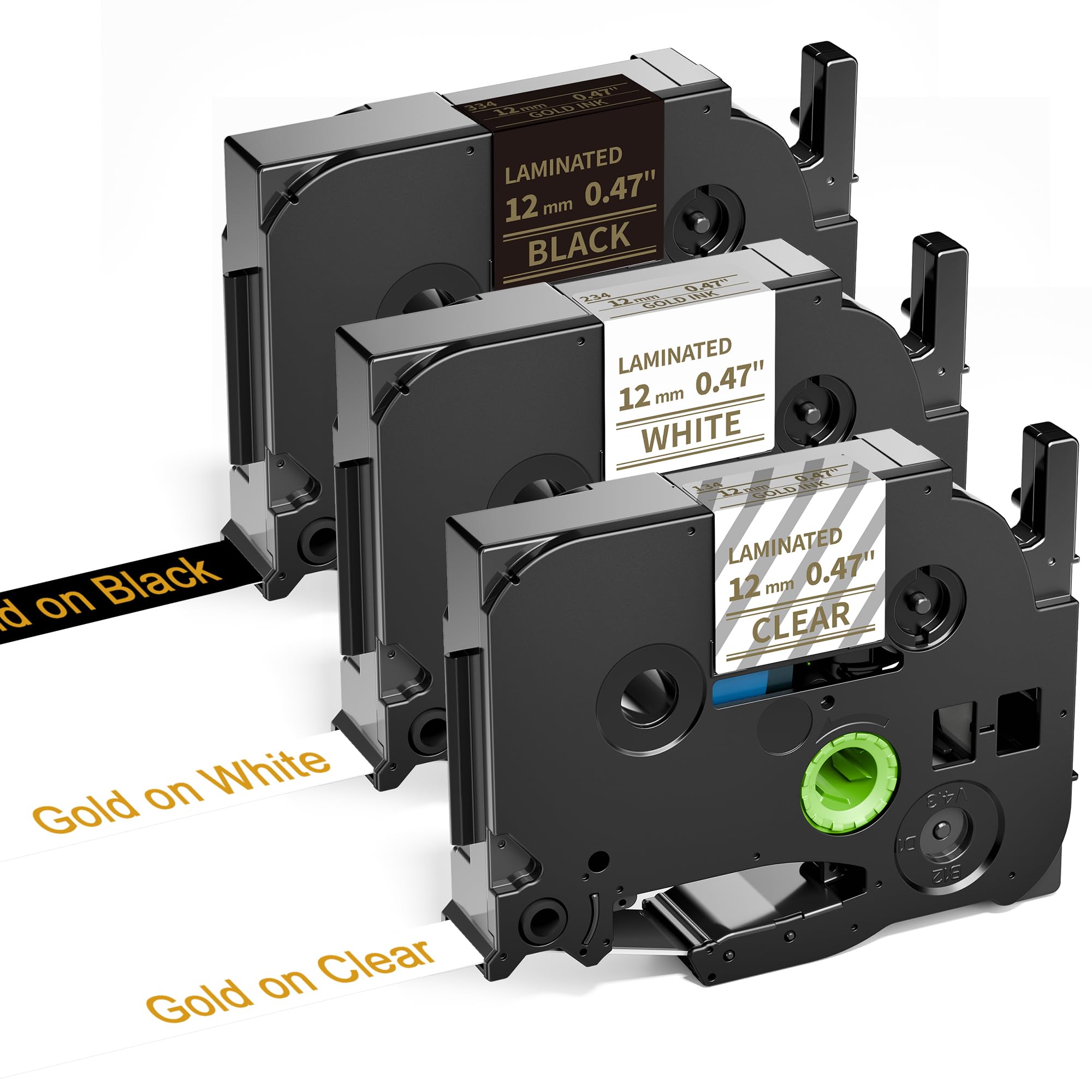 Amazon.com: Replacement for Brother P Touch Label Tape Gold on